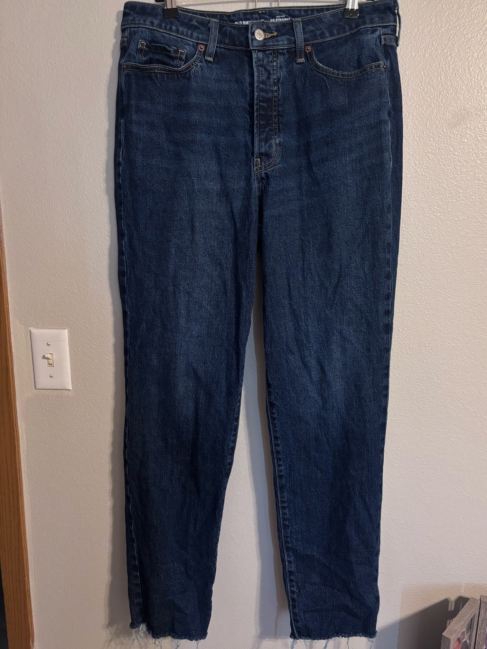 Old Navy Men's Dark Indigo Slim Straight Jeans